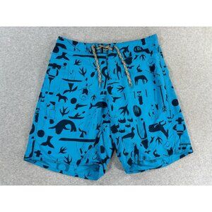 Patagonia Wavefarer Swim Surf SUP Shorts (Men's 34) Blue - 9"‎